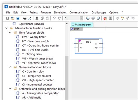 easysoft branches|EasyE4 programmable relay (part 2): how to use easySoft 7.